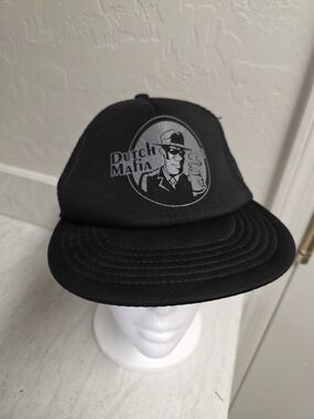 District Black Mesh Trucker Cap with Teal Tag